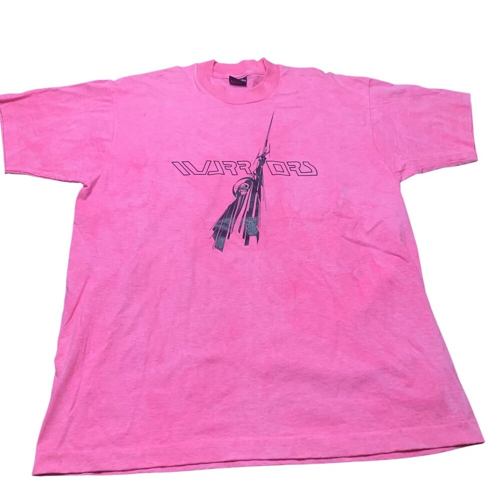 Vintage Single Stitch Screen Stars Best Warriors Hot Pink Size XL